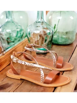 Leren sandalen 