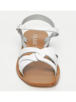 Leren sandalen wit