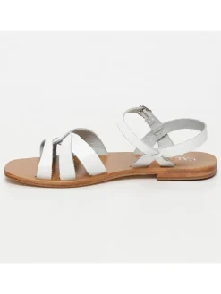 Leren sandalen wit