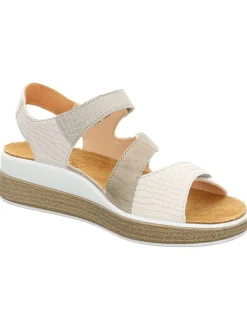 Leren sandalen wit/beige