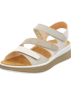 Leren sandalen wit/beige