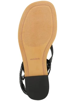 Leren sandalen zwart