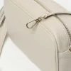 Leren schoudertas "Gaby" crème - (B)28 x (H)22 x (D)8 cm