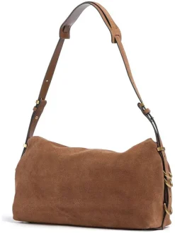 Leren schoudertas lichtbruin - (B)32 x (H)19 x (D)12 cm