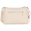 Leren schoudertas "Melfi" crème - (B)26 x (H)19 x (D)9 cm