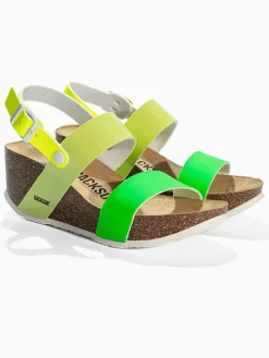 Leren sleehaksandalen