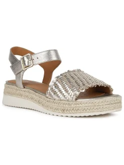 Leren sleehaksandalen 