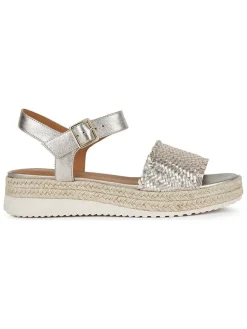 Leren sleehaksandalen 