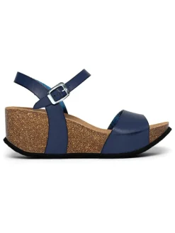 Leren sleehaksandalen