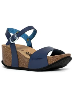 Leren sleehaksandalen