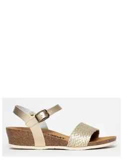 Leren sleehaksandalen
