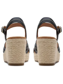 Leren sleehaksandalen 