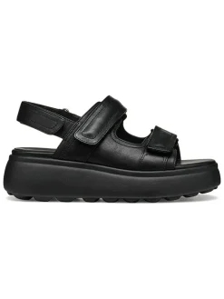 Leren sleehaksandalen "Spherica EC4" zwart
