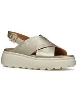 Leren sleehaksandalen 