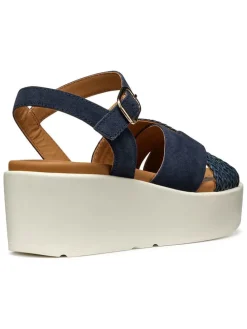 Leren sleehaksandalen 