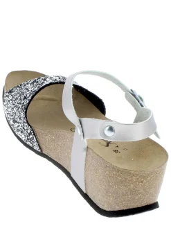 Leren sleehaksandalen