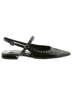 Leren slingballerina's 