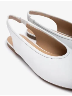 Leren slingballerina's wit