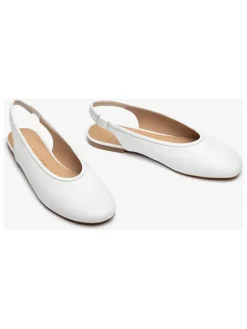 Leren slingballerina's wit