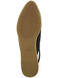 Leren slingballerina's zwart