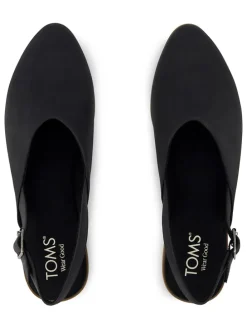 Leren slingballerina's zwart
