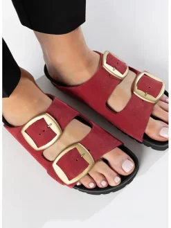 Leren slippers 
