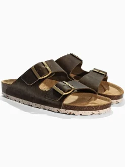Leren slippers 