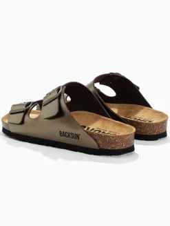 Leren slippers 