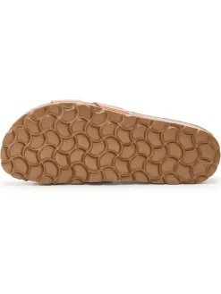 Leren slippers bruin
