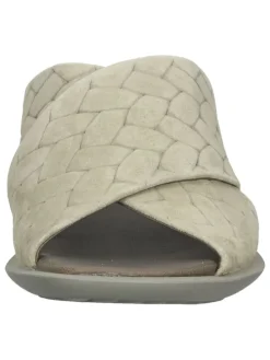 Leren slippers groen