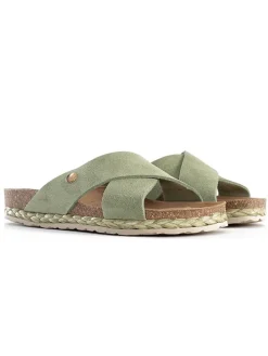 Leren slippers 