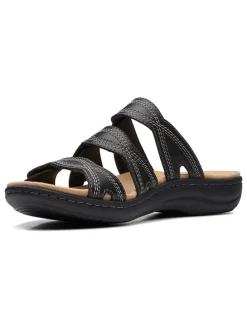 Leren slippers "Laurieann Ayla" zwart