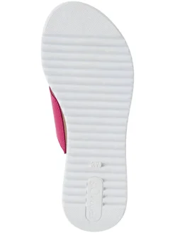 Leren slippers roze