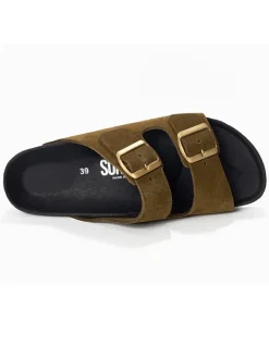 Leren slippers 