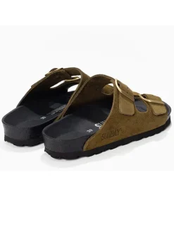 Leren slippers 