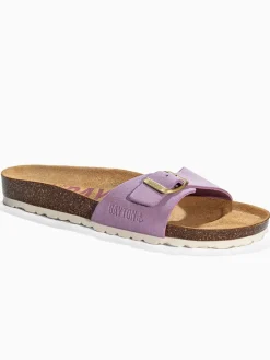 Leren slippers "Zephyr" paars