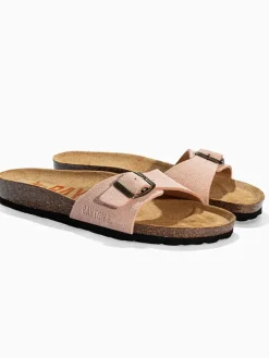 Leren slippers "Zephyr" zalmroze
