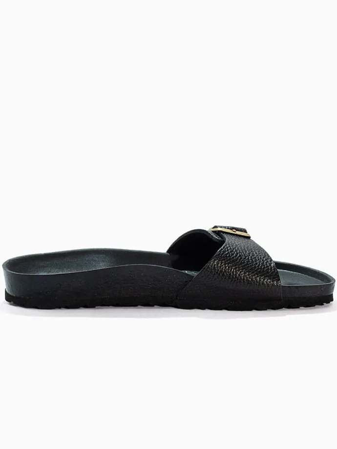 Leren slippers "Zephyr" zwart