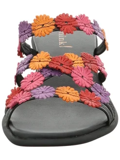 Leren slippers zwart