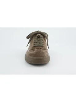 Leren sneakers bruin