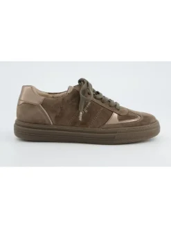 Leren sneakers bruin