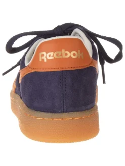 Leren sneakers "Club C Grounds" donkerblauw/oranje
