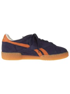 Leren sneakers "Club C Grounds" donkerblauw/oranje