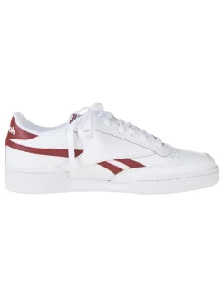 Leren sneakers "Club C Revenge" wit/rood/lichtbruin