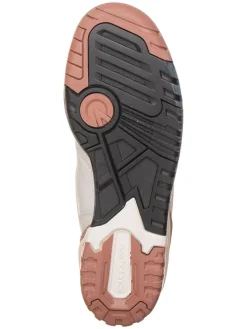 Leren sneakers "550" crème/lichtbruin