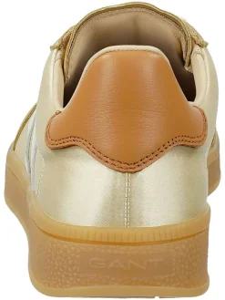 Leren sneakers "Cuzima" goudkleurig/beige