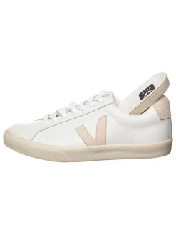 Leren sneakers "Esplar" wit/lichtroze