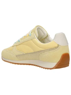 Leren sneakers geel