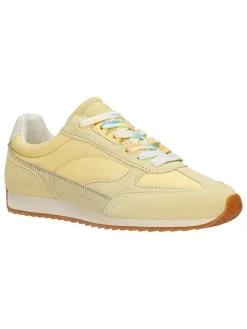 Leren sneakers geel