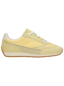 Leren sneakers geel